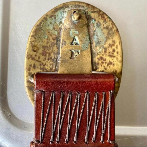 NWOT ALEXIS FASOLI Barcelona Brown Leather Belt 32"- 37" - Picture 9 of 10